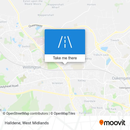 Halldene map
