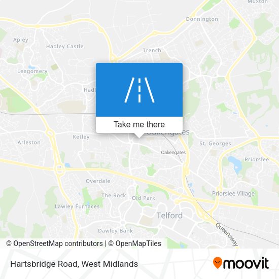 Hartsbridge Road map