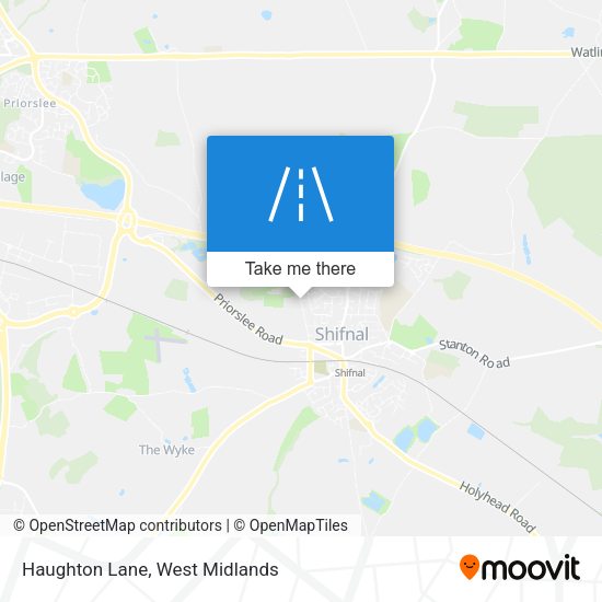 Haughton Lane map
