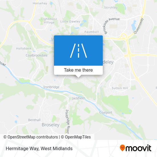 Hermitage Way map