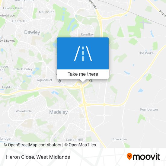 Heron Close map