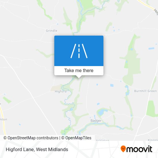 Higford Lane map