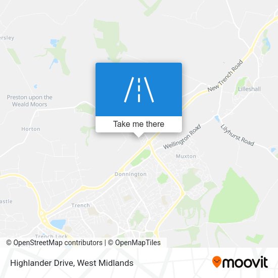 Highlander Drive map
