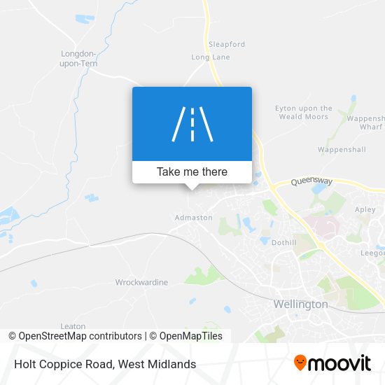 Holt Coppice Road map