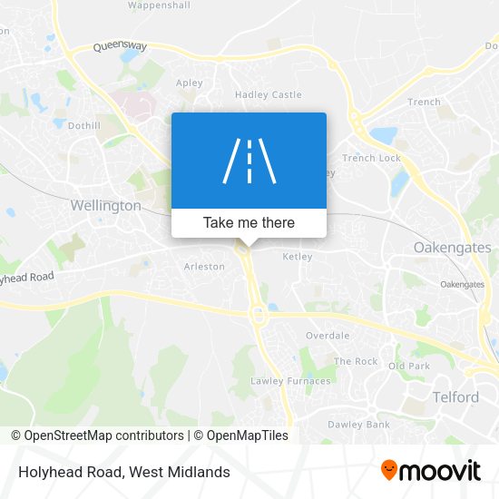 Holyhead Road map