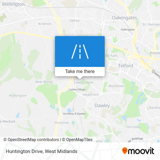 Huntington Drive map