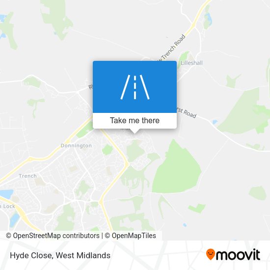 Hyde Close map