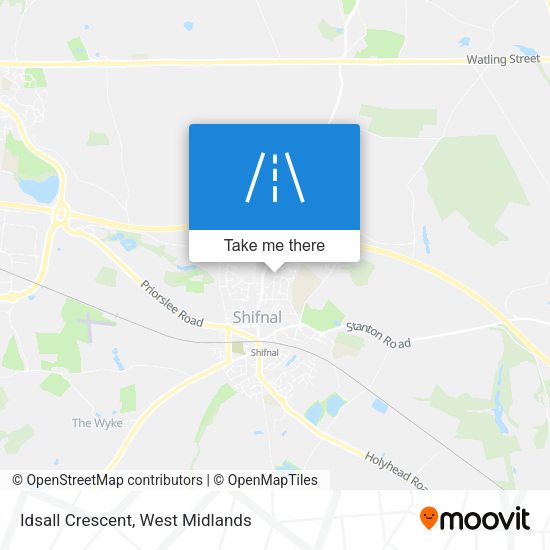 Idsall Crescent map
