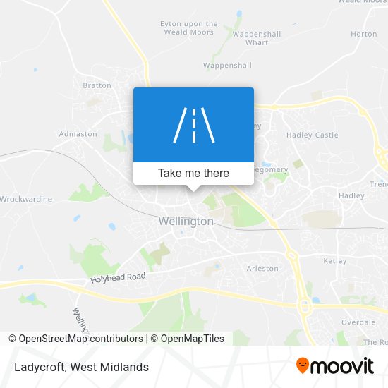 Ladycroft map