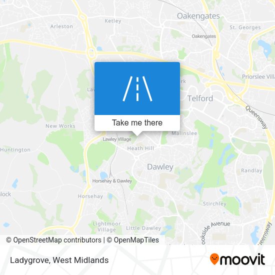 Ladygrove map