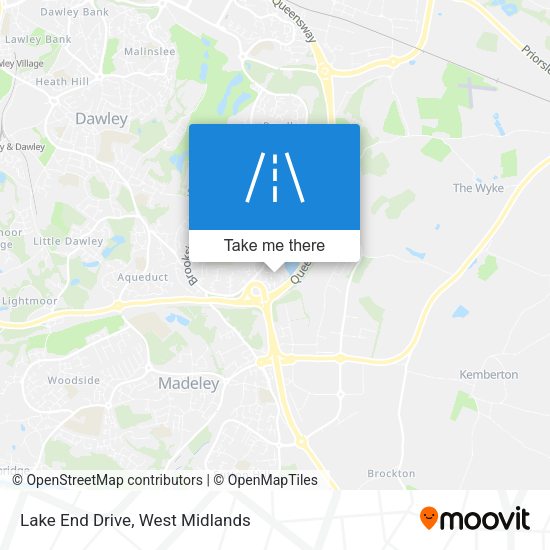 Lake End Drive map