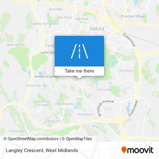 Langley Crescent map