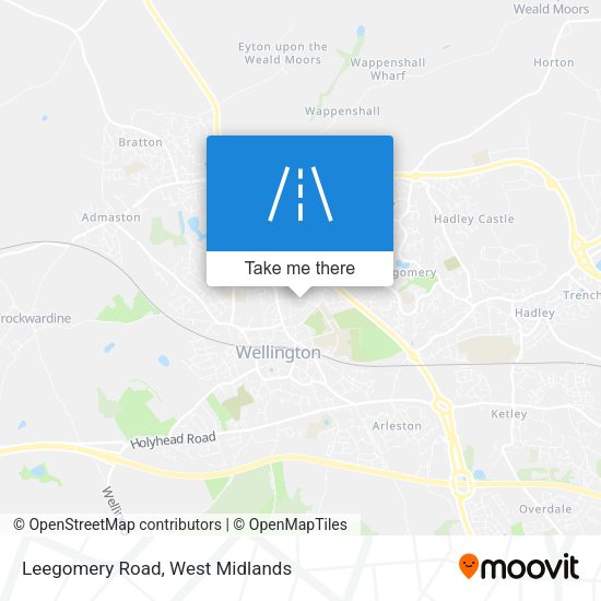 Leegomery Road map