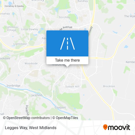 Legges Way map