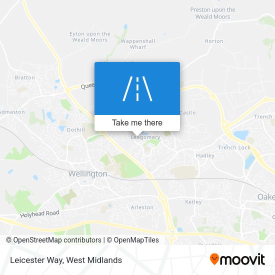 Leicester Way map
