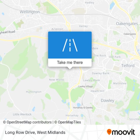 Long Row Drive map