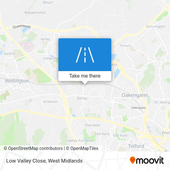 Low Valley Close map