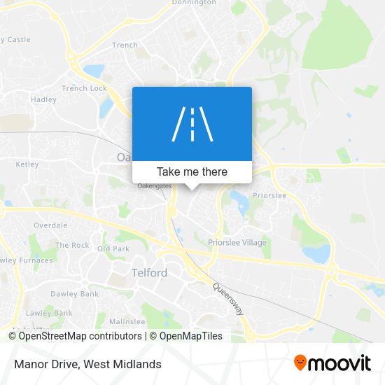 Manor Drive map