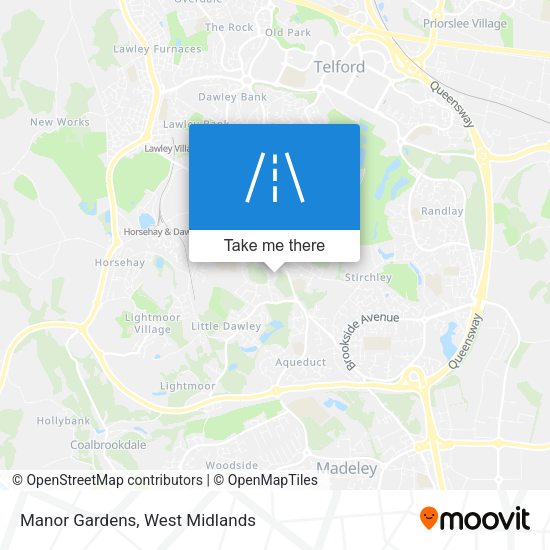 Manor Gardens map
