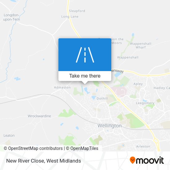 New River Close map