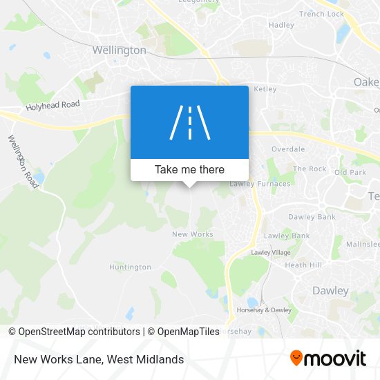 New Works Lane map
