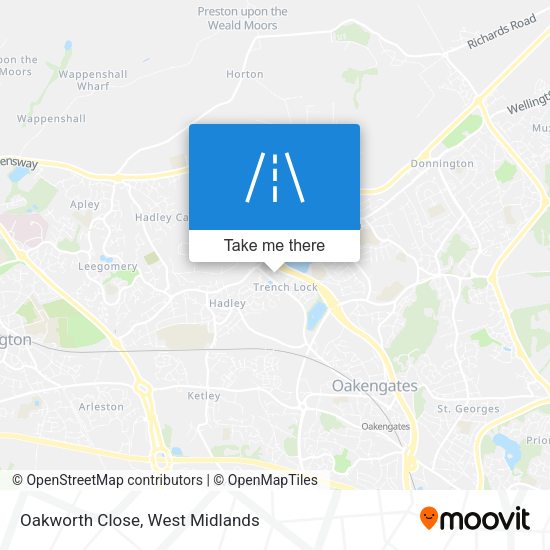 Oakworth Close map