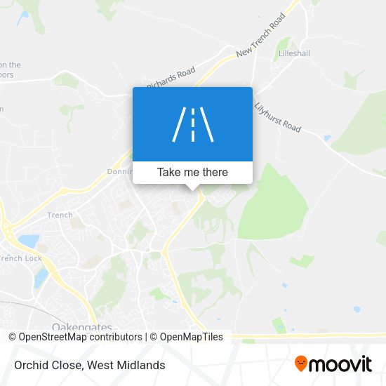 Orchid Close map