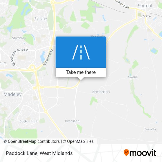 Paddock Lane map