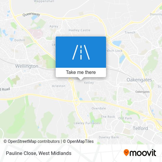 Pauline Close map
