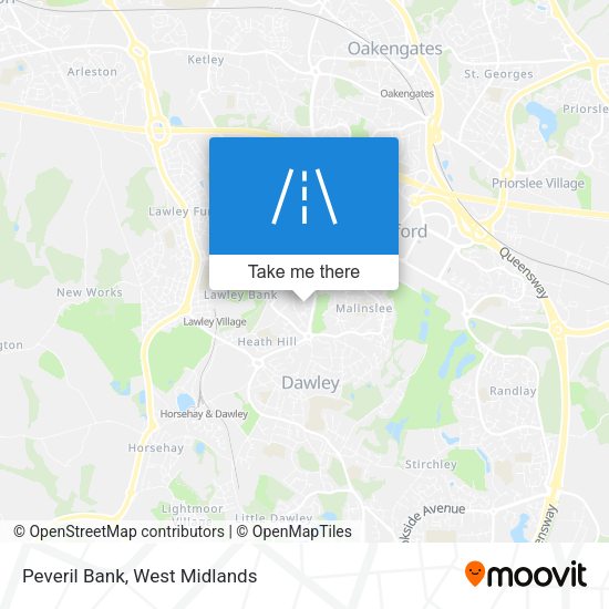 Peveril Bank map