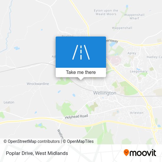 Poplar Drive map