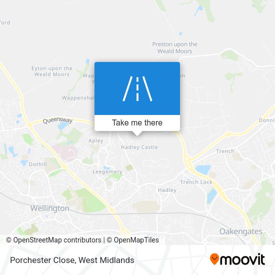 Porchester Close map