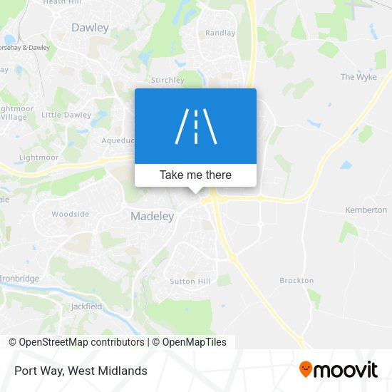 Port Way map