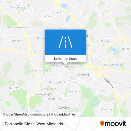 Portobello Close map