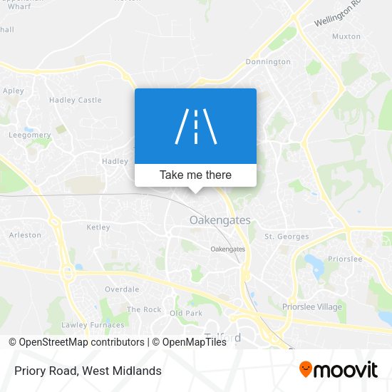 Priory Road map