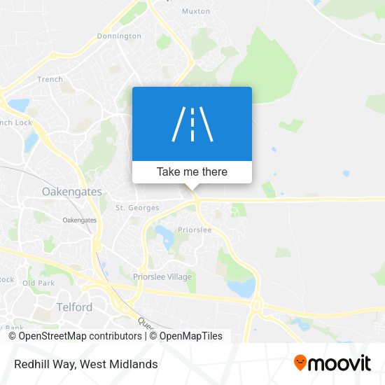Redhill Way map