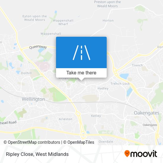 Ripley Close map