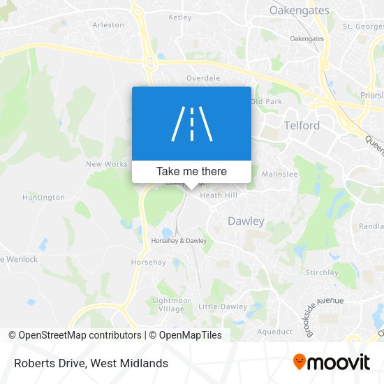 Roberts Drive map