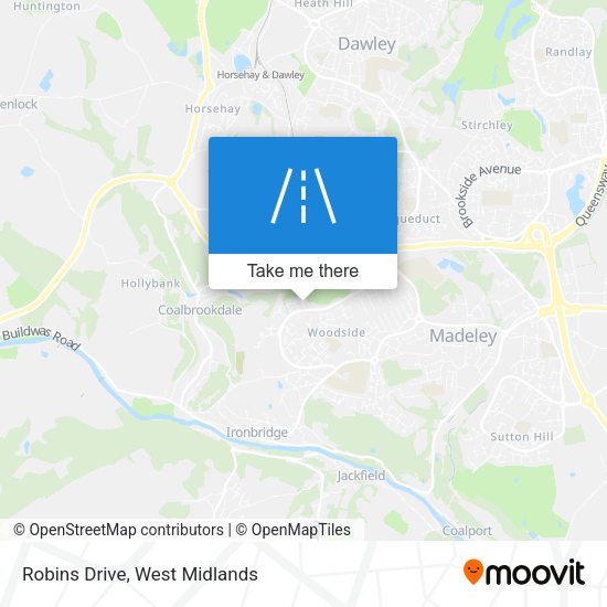 Robins Drive map
