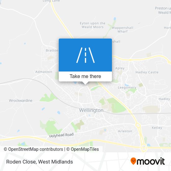 Roden Close map