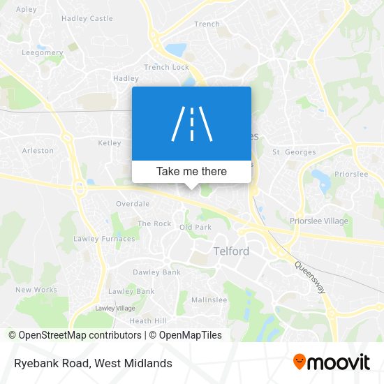 Ryebank Road map