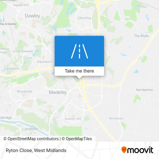 Ryton Close map