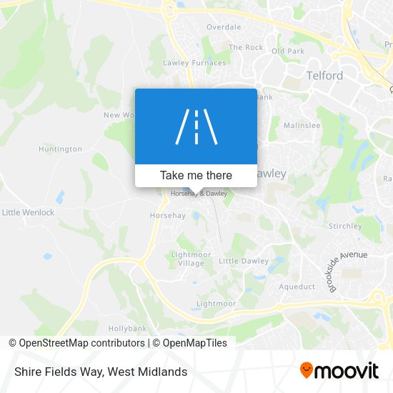 Shire Fields Way map