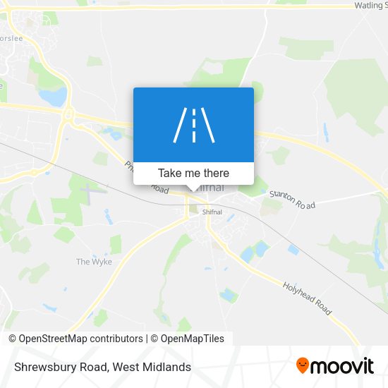 Shrewsbury Road map