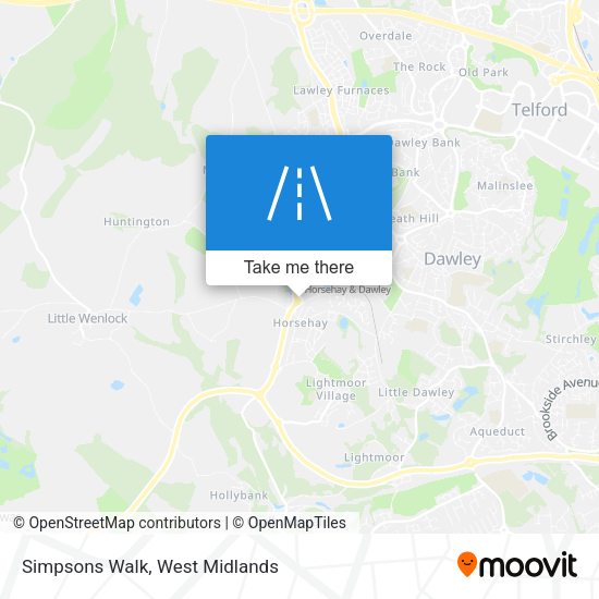 Simpsons Walk map