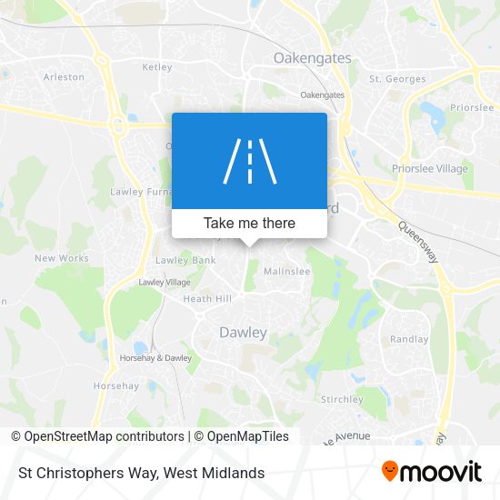 St Christophers Way map