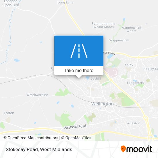 Stokesay Road map