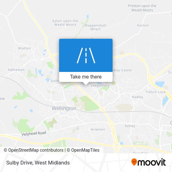 Sulby Drive map
