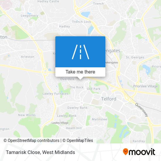 Tamarisk Close map