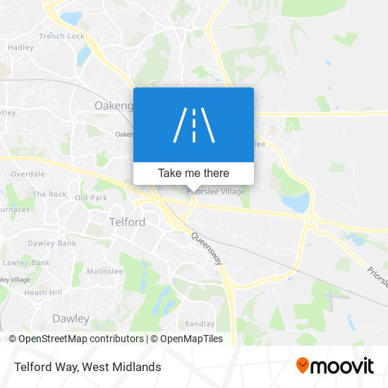 Telford Way map